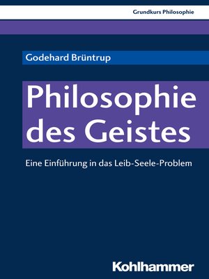 cover image of Philosophie des Geistes